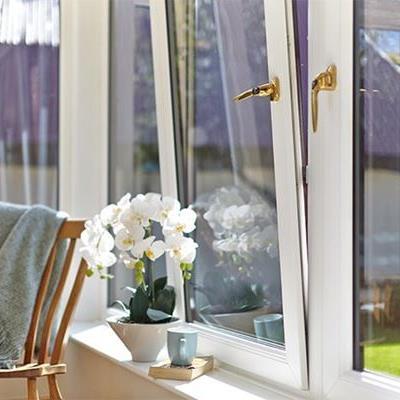 White tilt and turn window