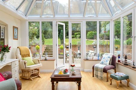 uPVC conservatory finished in White