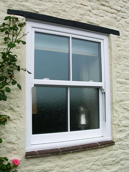 White Knight uPVC sash window