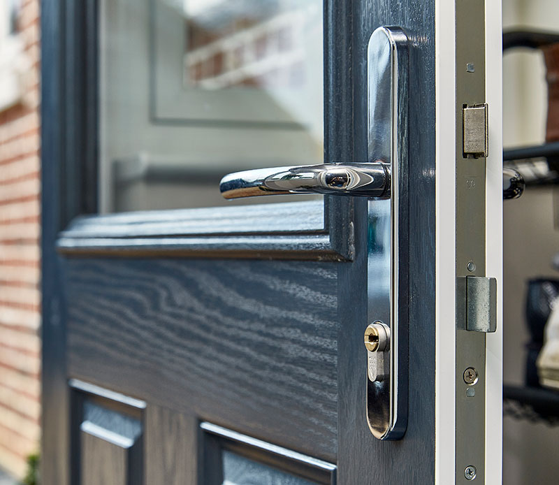 Dual Anthracite Grey Classic Oxford composite door