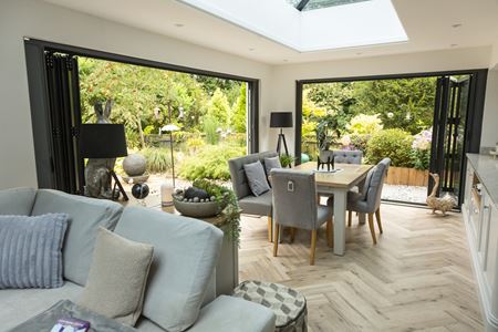 Extension with Bi-Fold doors and garden view