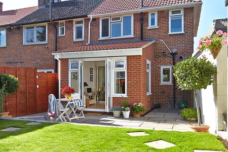 Edwardian extension with solid roof and solarglas panels