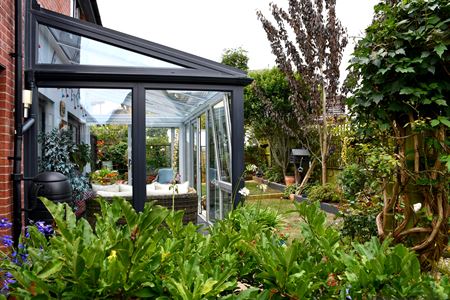 Dual Anthracite grey lean to side on