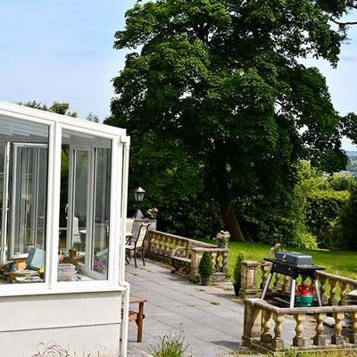 White uPVC Lean to garden room conservatory