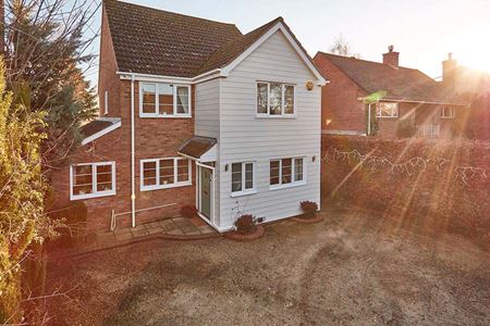 White uPVC bargeboard whole house sunet
