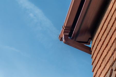 Brown uPVC Fascias and Soffits with brown guttering