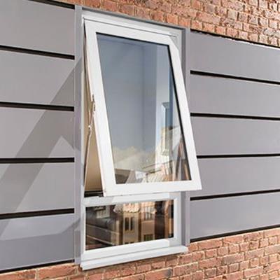 White uPVC fully reversible window