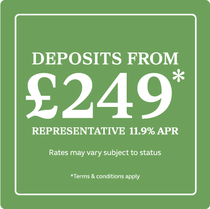Finance from £249 with 11.9% Representative APR