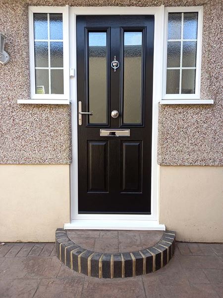 Winchester composite front door in black